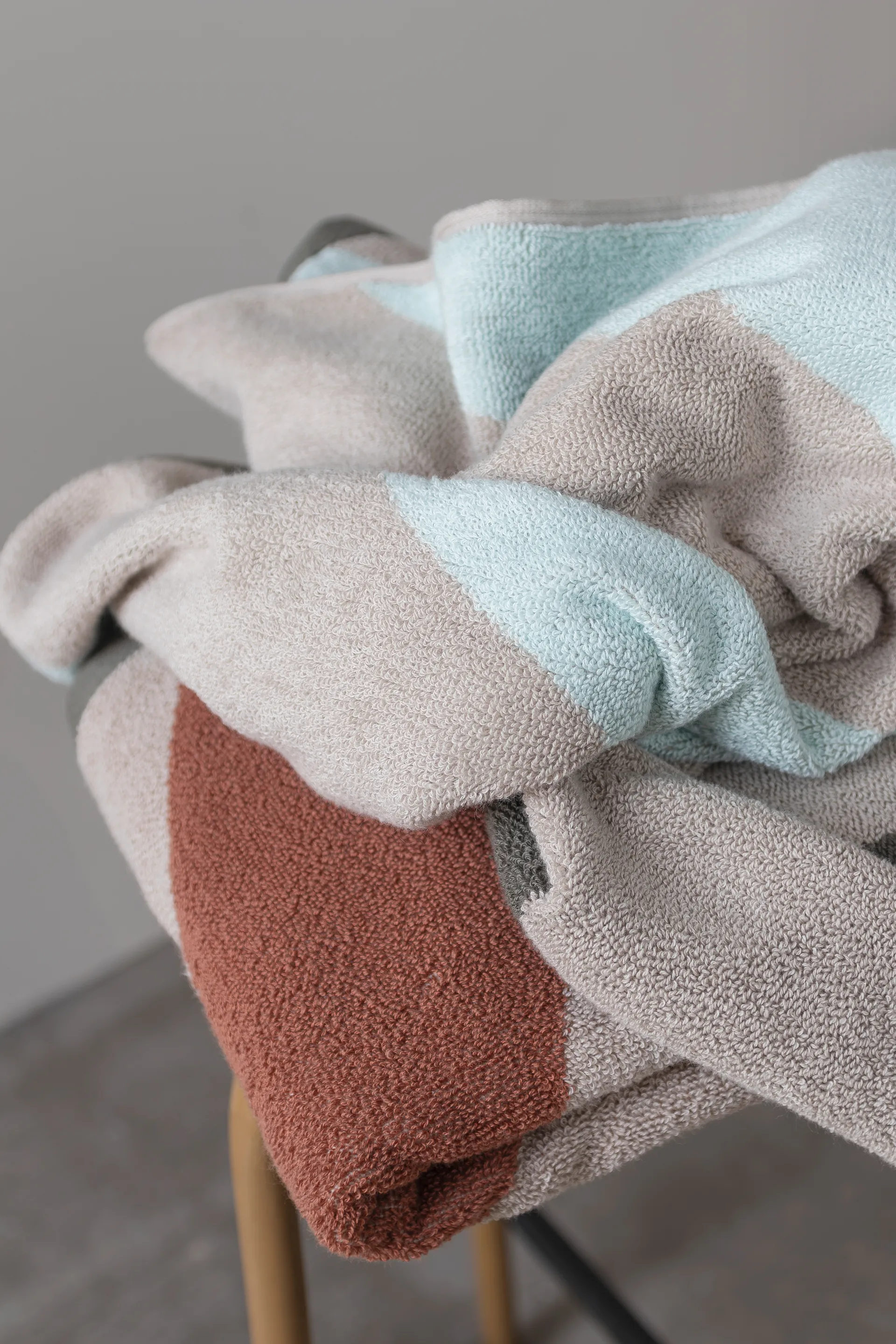 Diagonal pyyhe, Mint, 50x90 cm Mette Ditmer