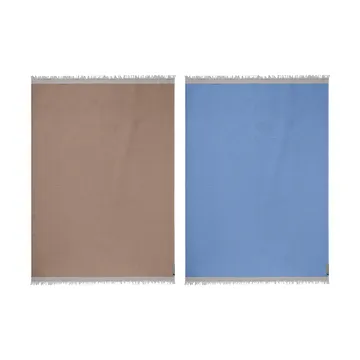 Duet torkkupeitto - Beige-Blue (beige-sininen), 130x175 cm - Mette Ditmer