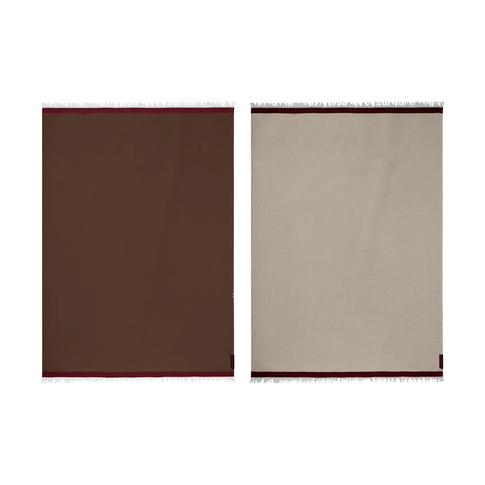 Duet torkkupeitto, Brown-Beige (ruskea-beige), 130x175 cm Mette Ditmer