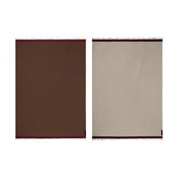 Duet torkkupeitto - Brown-Beige (ruskea-beige), 130x175 cm - Mette Ditmer