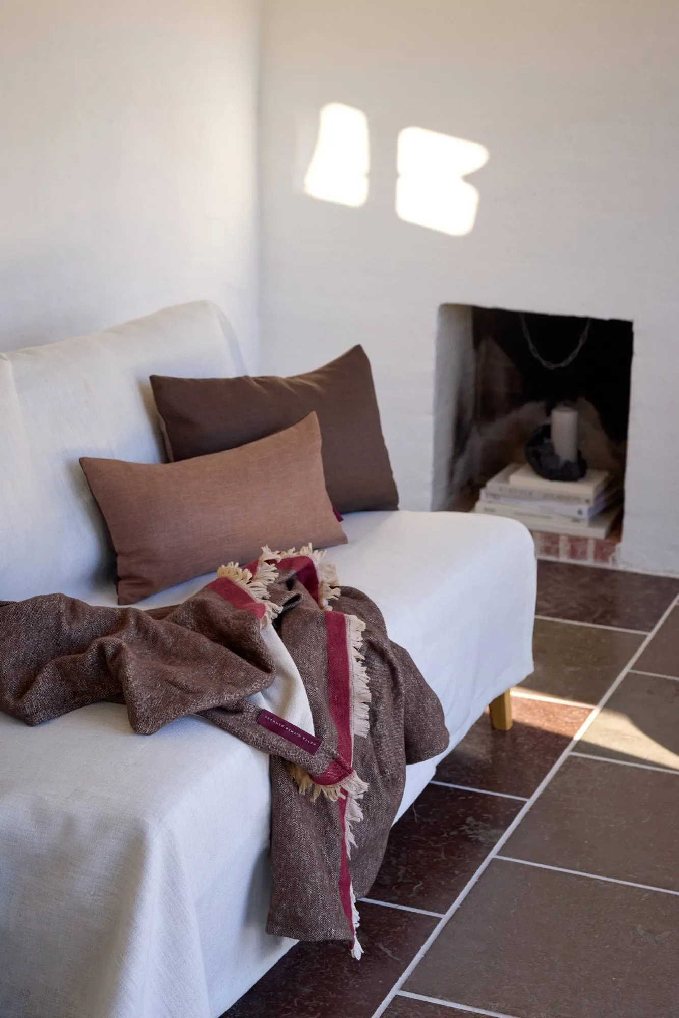 Duet torkkupeitto, Brown-Beige (ruskea-beige), 130x175 cm Mette Ditmer