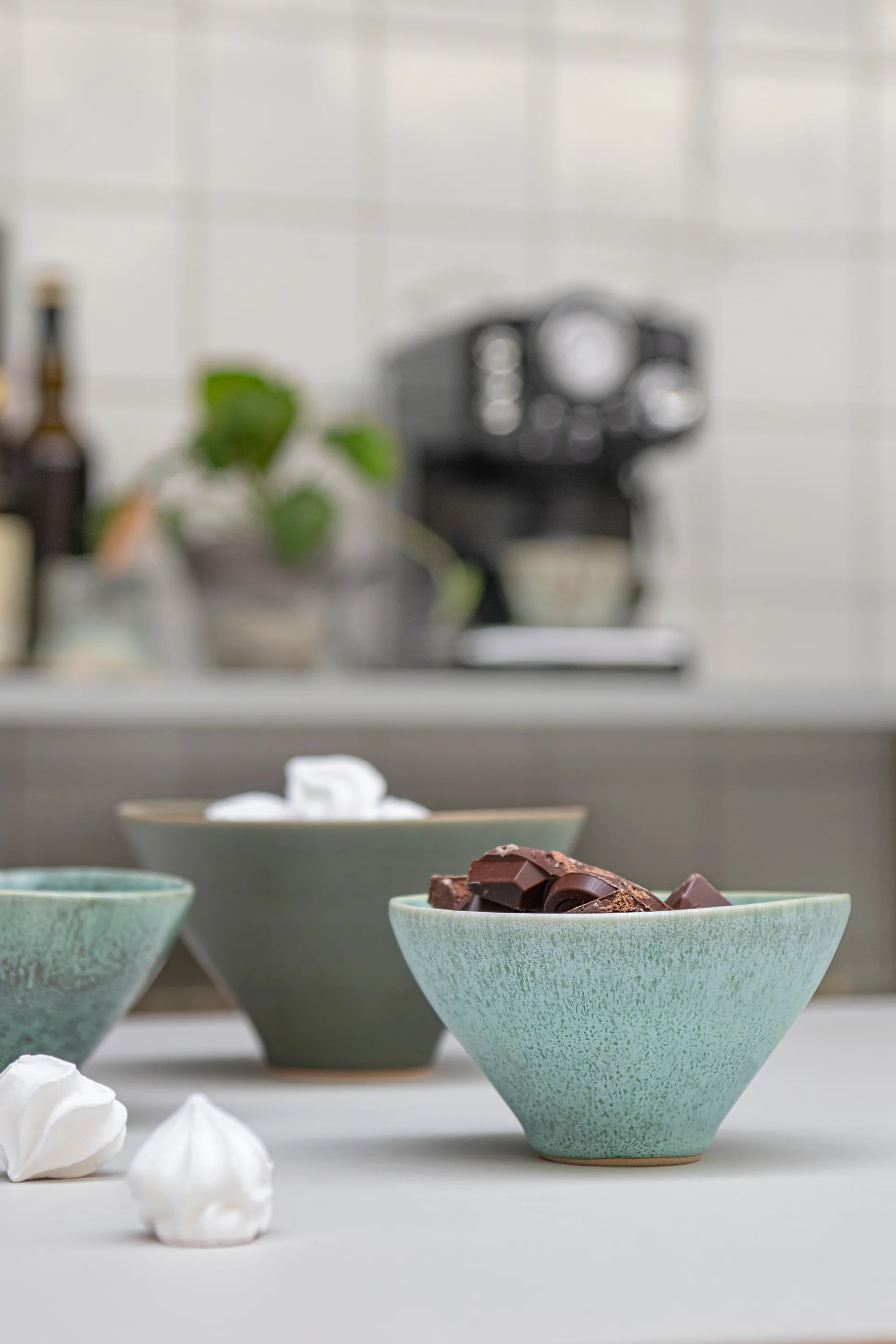 Elements kulho pieni Ø12 cm 3 osaa, Vihreä Mette Ditmer