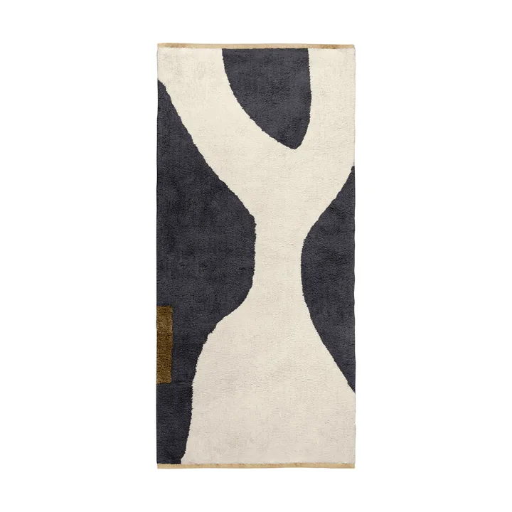 Figura matto - Harmaa-beige, 70x150 cm - Mette Ditmer