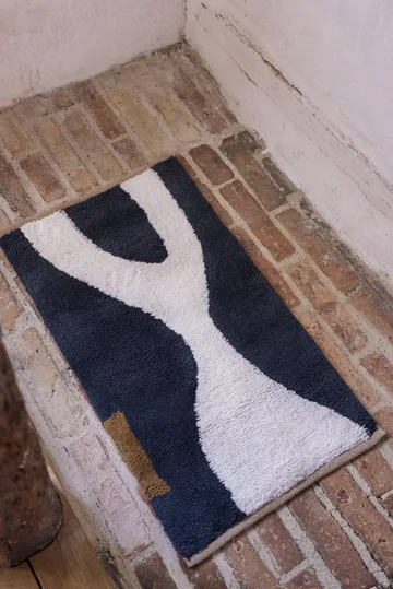 Figura matto - Harmaa-beige, 70x150 cm - Mette Ditmer