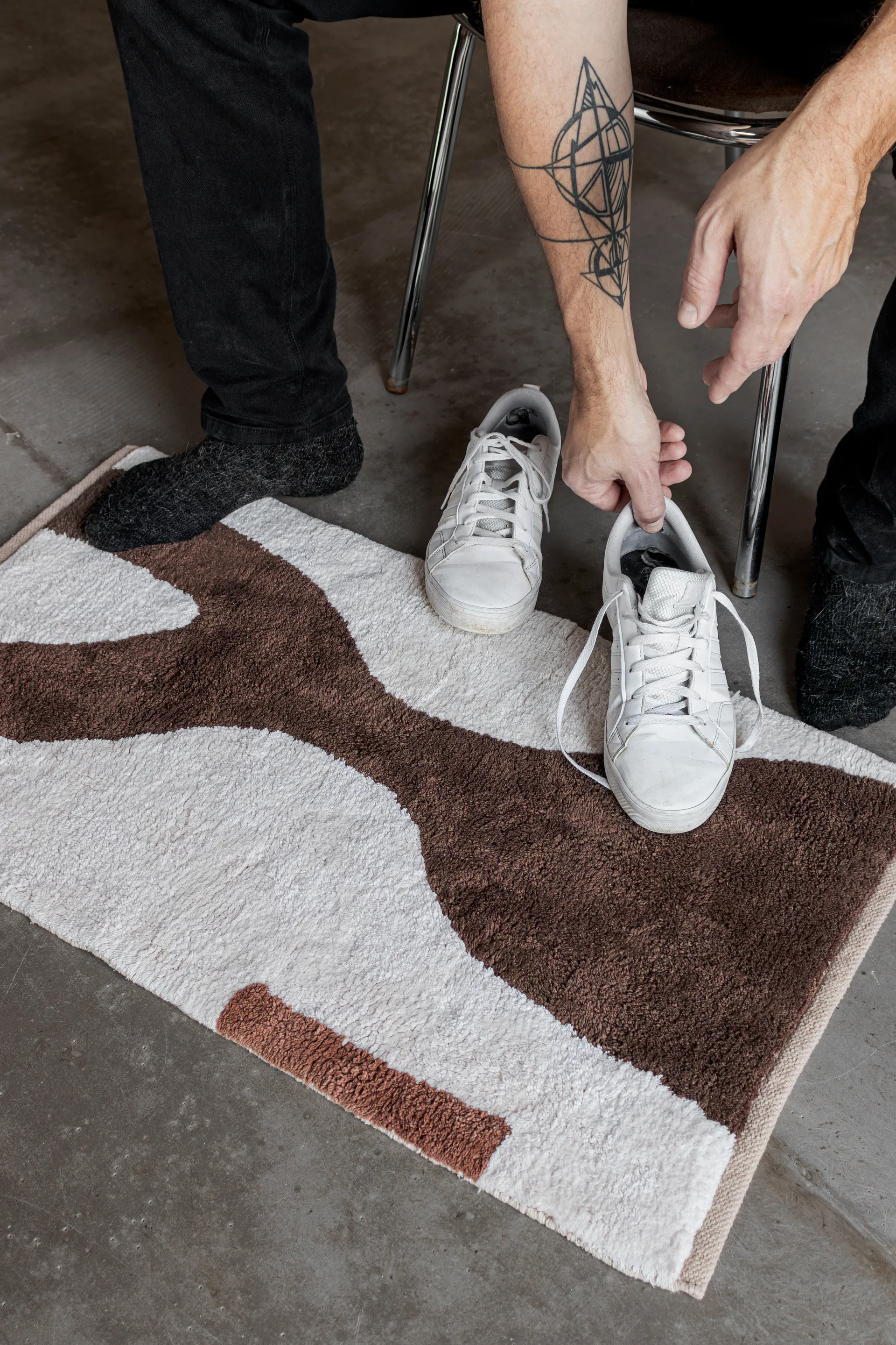 Figura matto, Ruskea, 50x80 cm Mette Ditmer