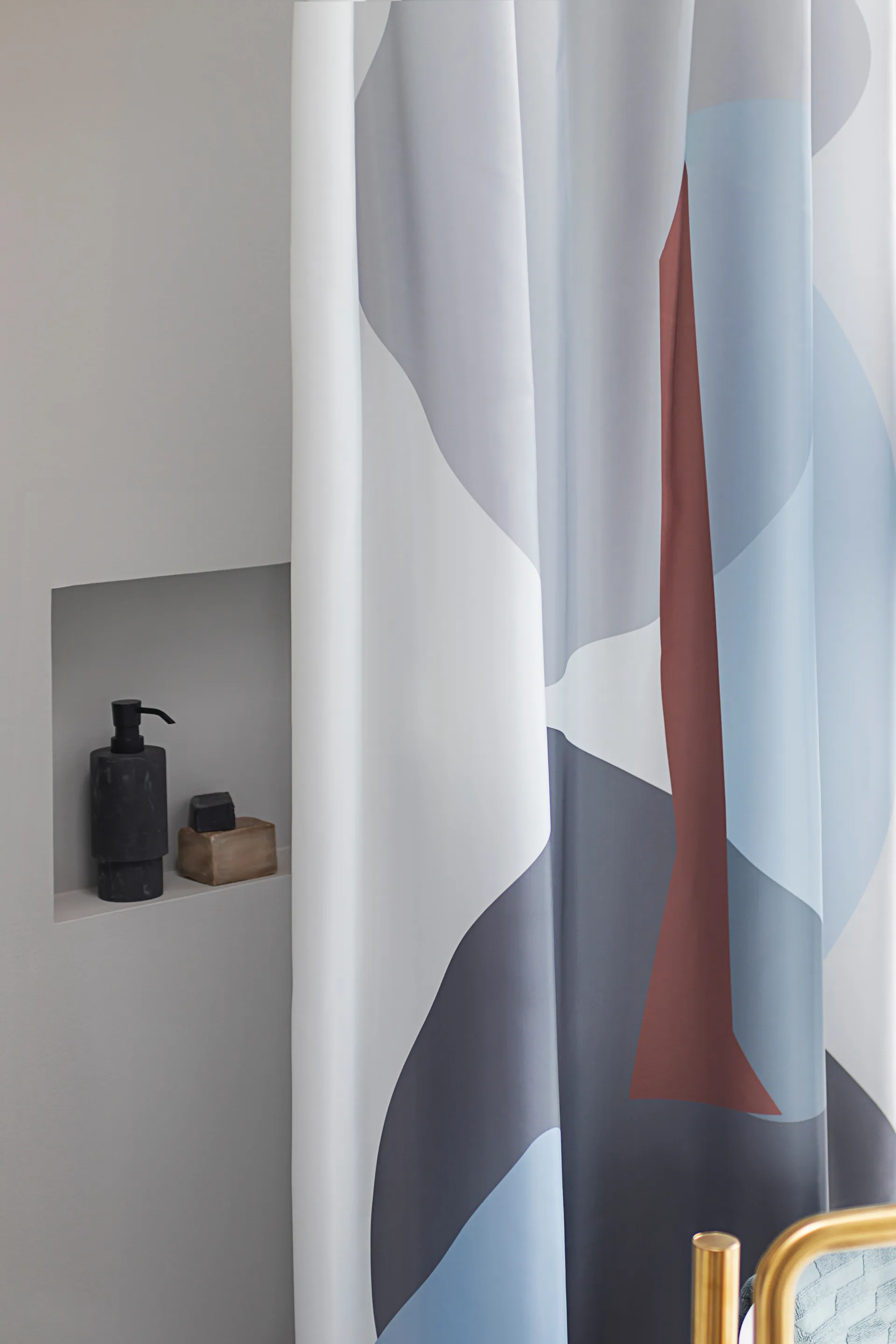 Gallery suihkuverho 150 x 200 cm, Light grey Mette Ditmer