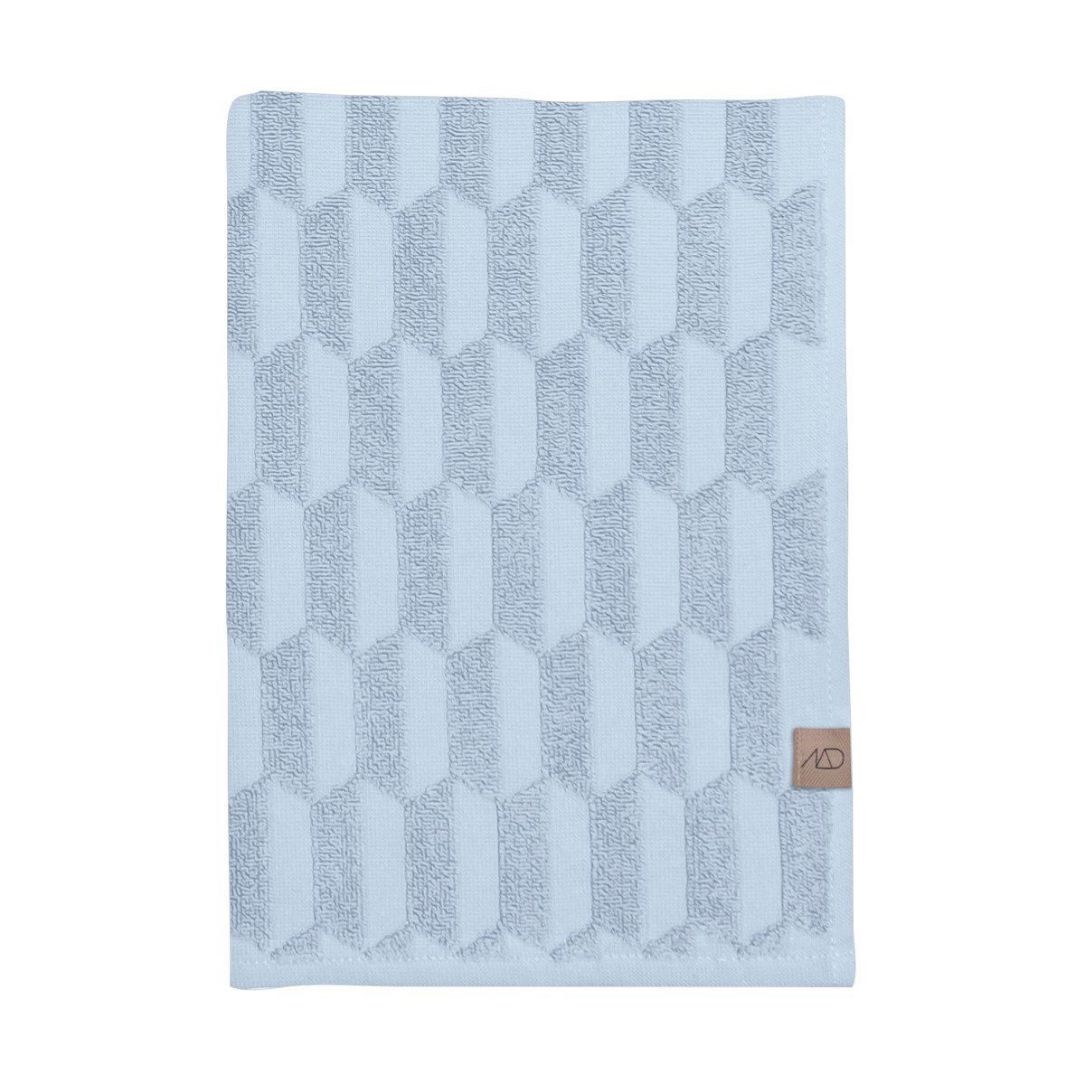 Mette Ditmer Geo kylpypyyhe 70 x 133 cm Light Blue | Skandinaavinen Sisustus | Kylpypyyhkeet | Sininen