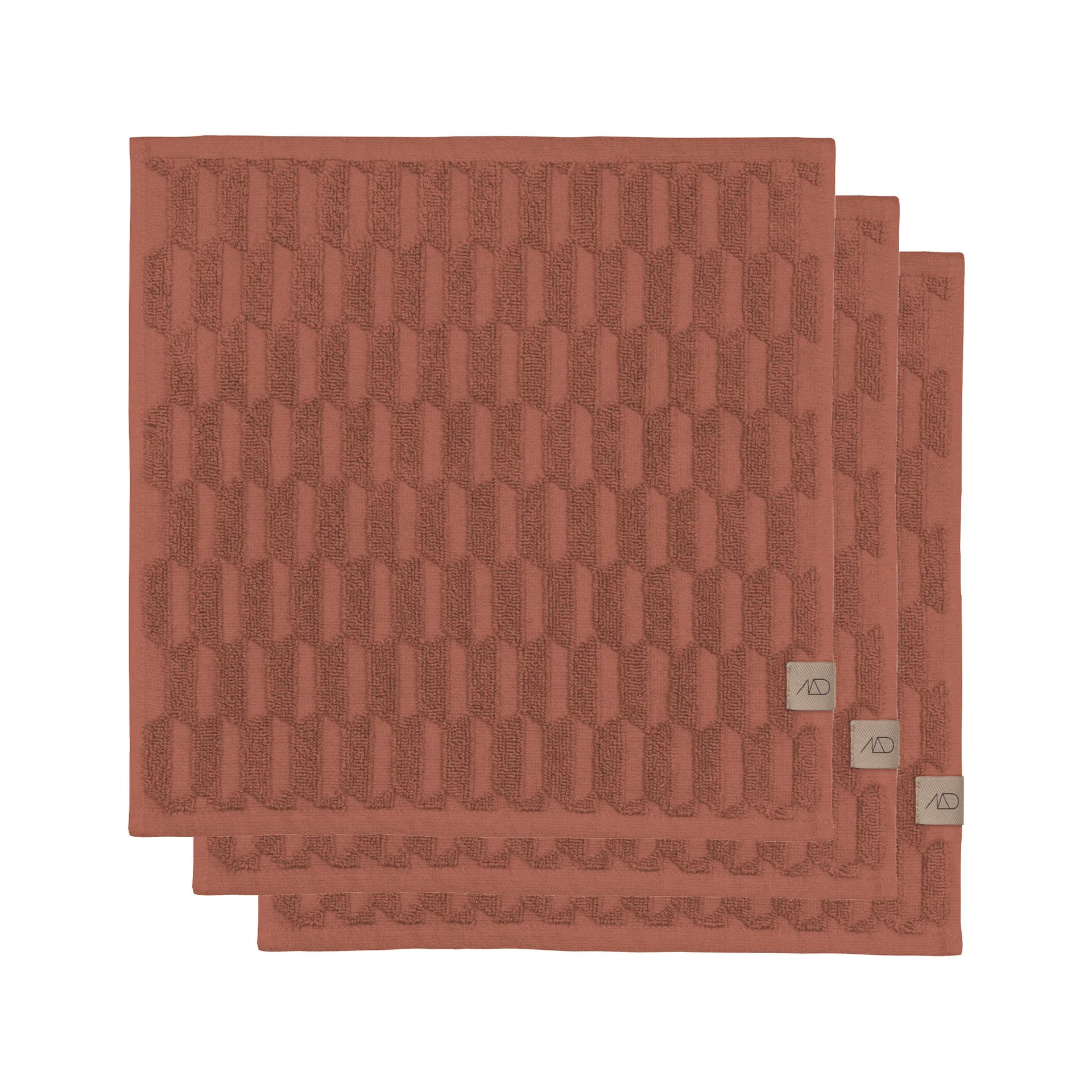 Geo pyyhe 30 x 30 cm 3-pakkaus, Blush Mette Ditmer