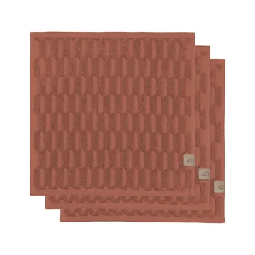 Geo pyyhe 30 x 30 cm 3-pakkaus - Blush - Mette Ditmer