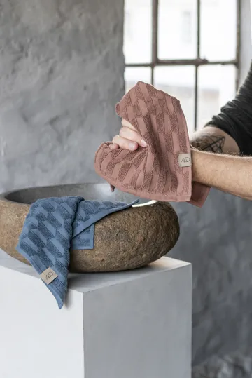 Geo pyyhe 30 x 30 cm 3-pakkaus - Blush - Mette Ditmer