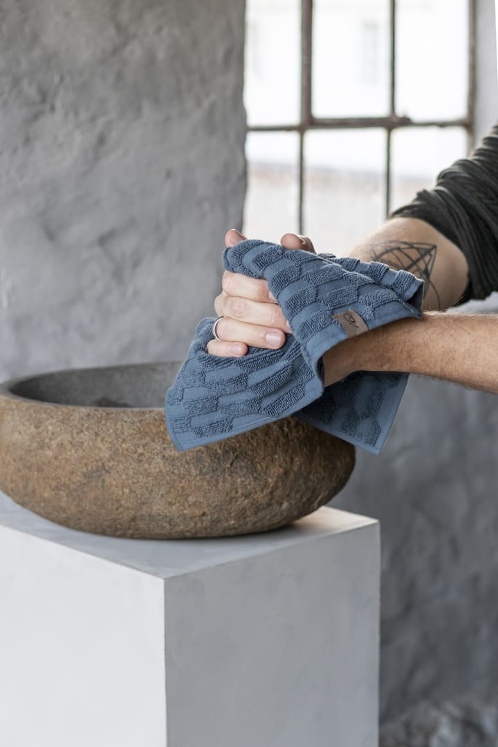 Geo pyyhe 30 x 30 cm 3-pakkaus, Slate blue Mette Ditmer