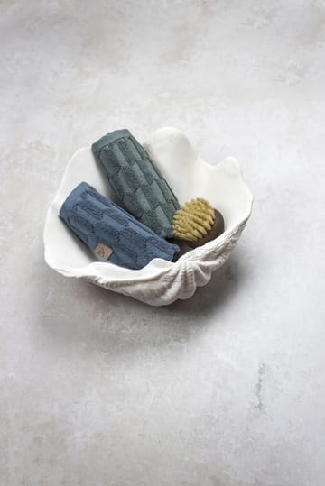 Geo pyyhe 30 x 30 cm 3-pakkaus - Slate blue - Mette Ditmer