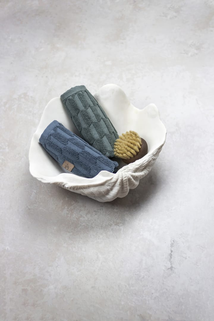 Geo pyyhe 30 x 30 cm 3-pakkaus, Slate blue Mette Ditmer