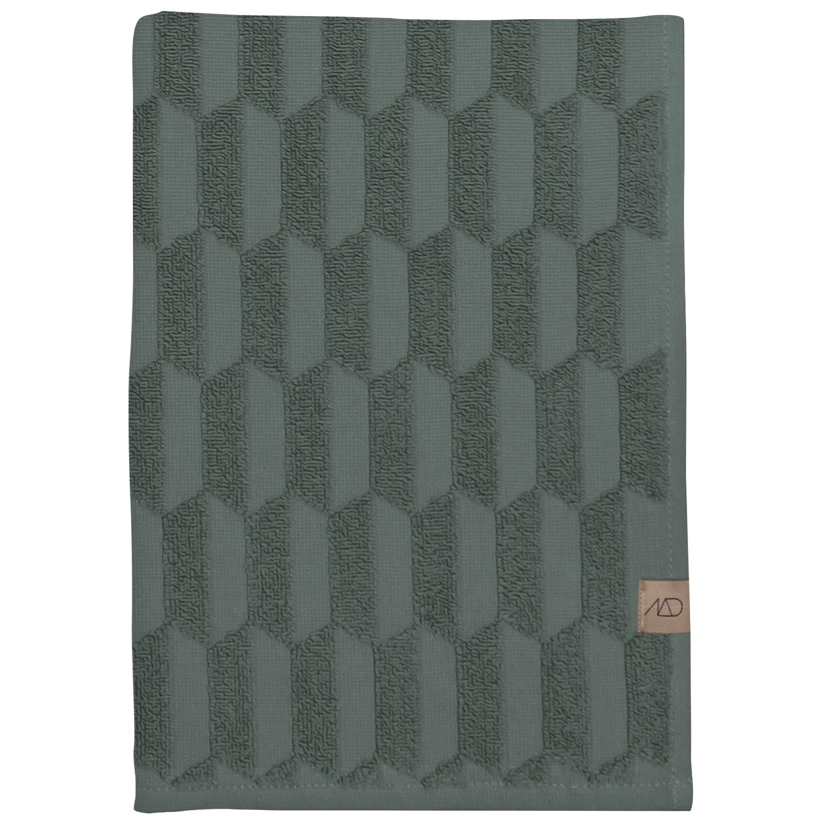 Geo pyyhe 50 x 95 cm, Pine green Mette Ditmer