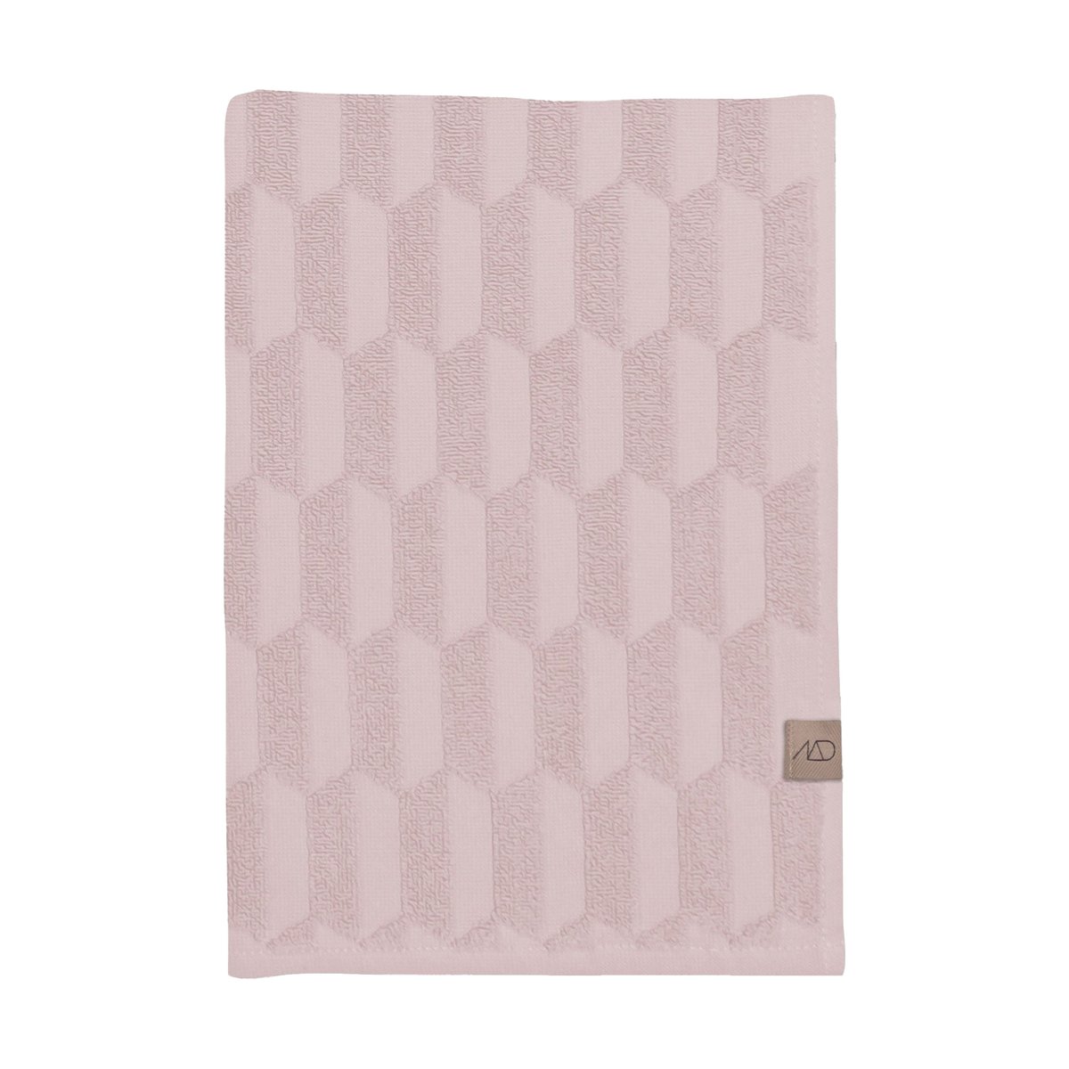 Mette Ditmer Geo pyyhe 50 x 95 cm Powder rose | Skandinaavinen Sisustus | Käsipyyhkeet | Vaaleanpunainen