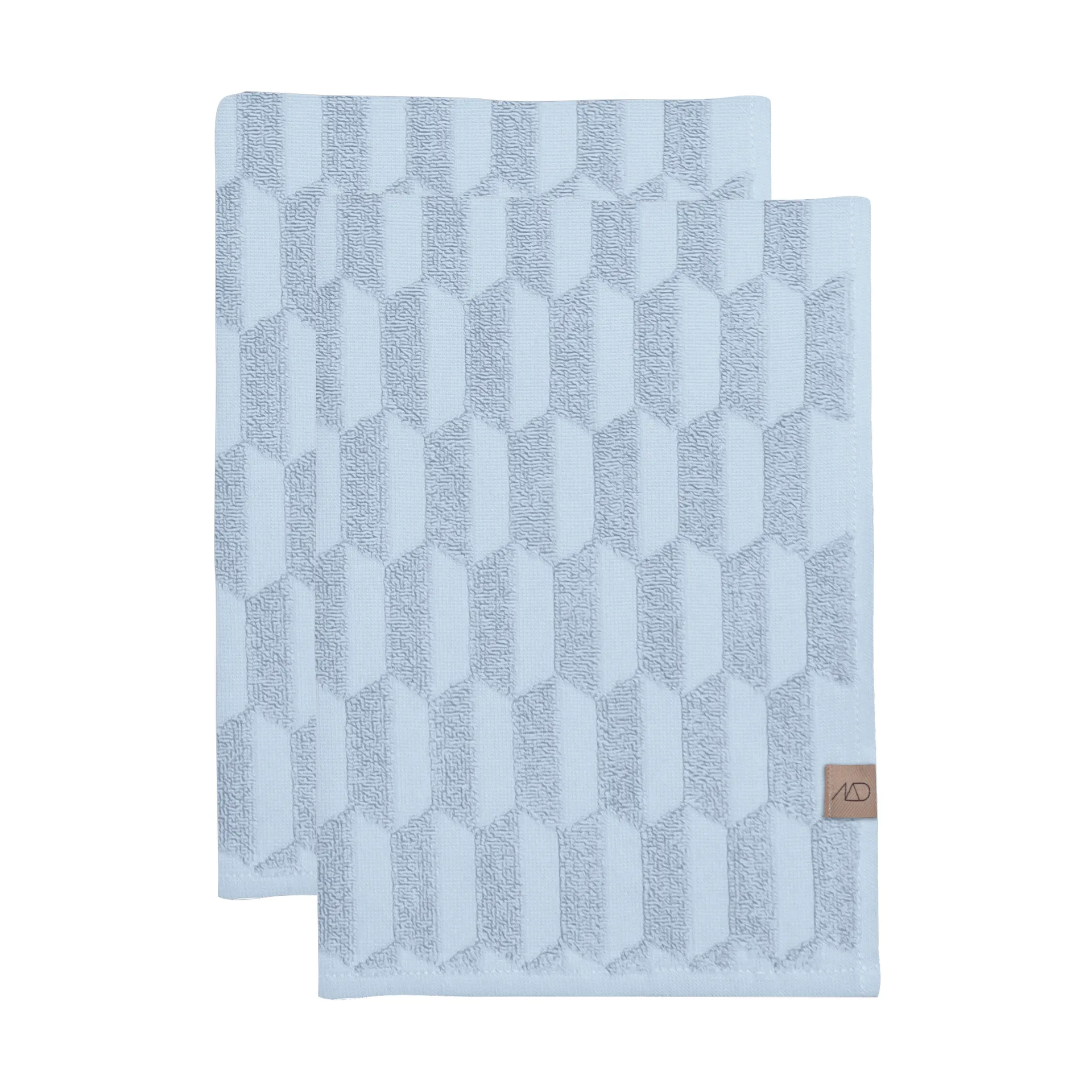 Geo vieraspyyhe, 2-pakkaus, Light Blue Mette Ditmer