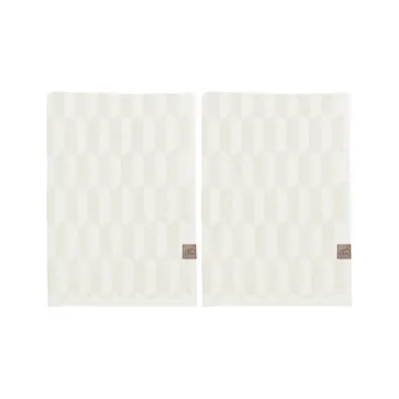 Geo vieraspyyhe, 2-pakkaus - Off white - Mette Ditmer