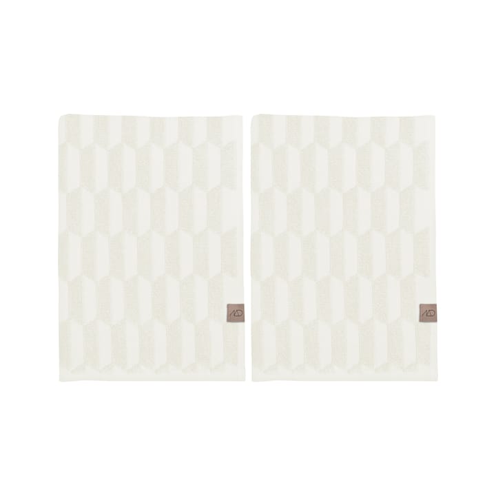 Geo vieraspyyhe, 2-pakkaus - Off white - Mette Ditmer