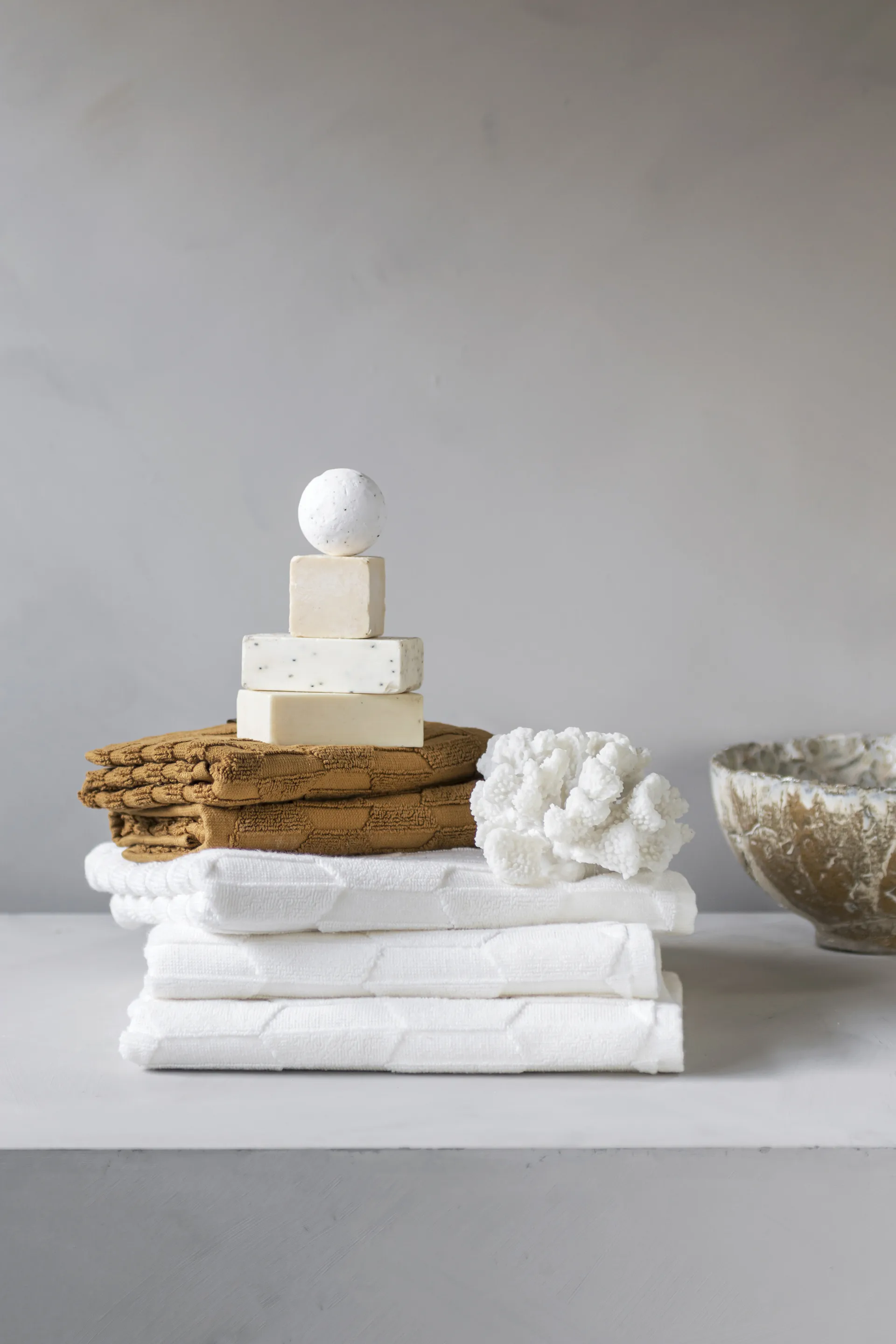 Geo vieraspyyhe, 2-pakkaus, Off white Mette Ditmer