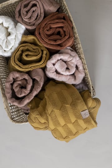 Geo vieraspyyhe, 2-pakkaus - Powder rose - Mette Ditmer