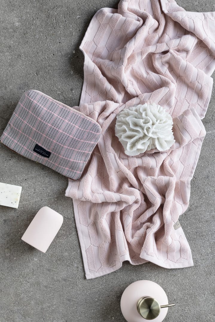 Geo vieraspyyhe, 2-pakkaus, Powder rose Mette Ditmer
