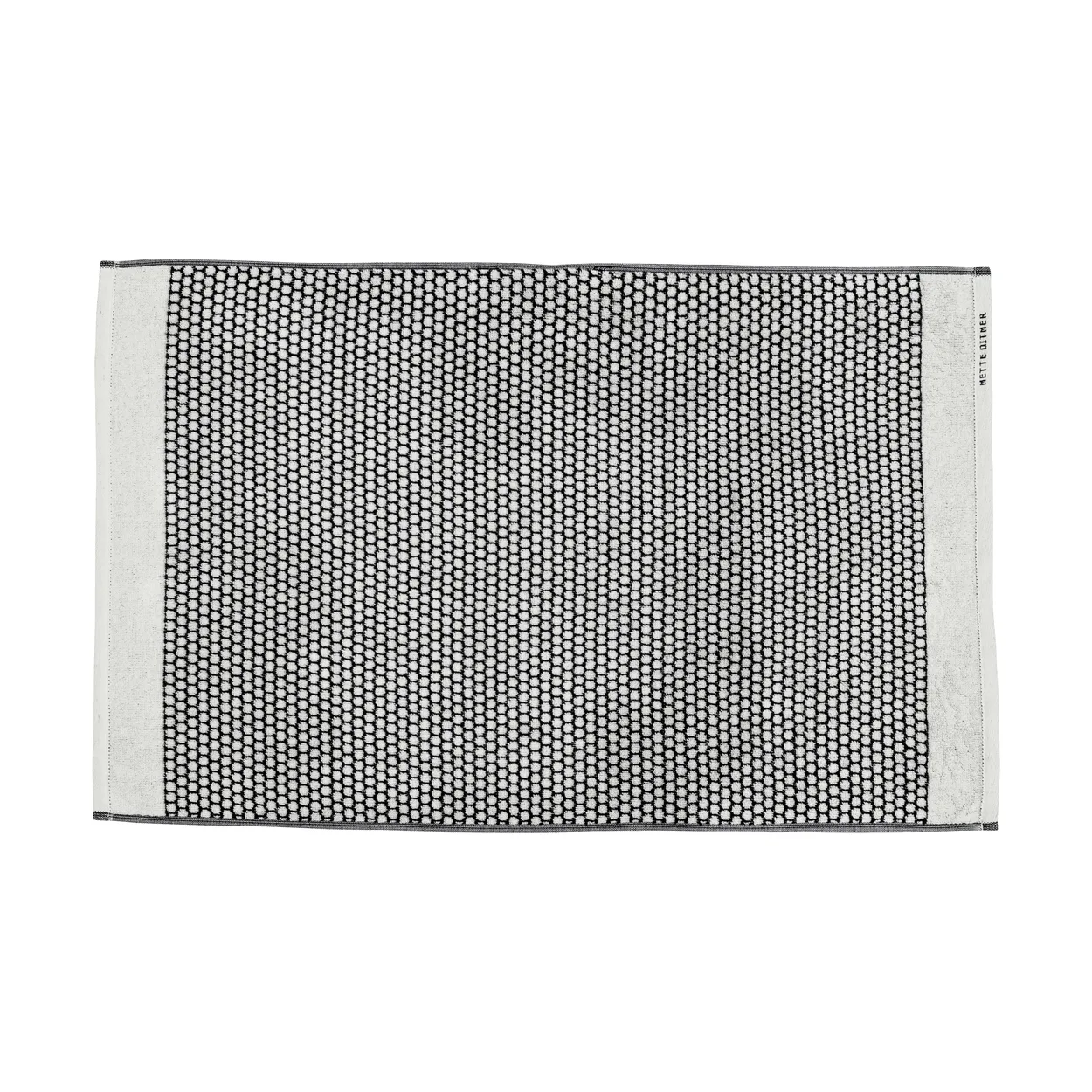 Mette Ditmer Grid kylpyhuonematto 50x80 cm Musta-off white
