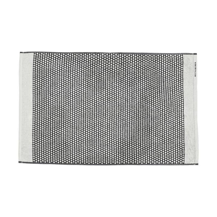 Grid kylpyhuonematto 50x80 cm - Musta-off white - Mette Ditmer