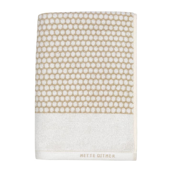 Grid pyyhe 50 x 100 cm - Sand-off white - Mette Ditmer