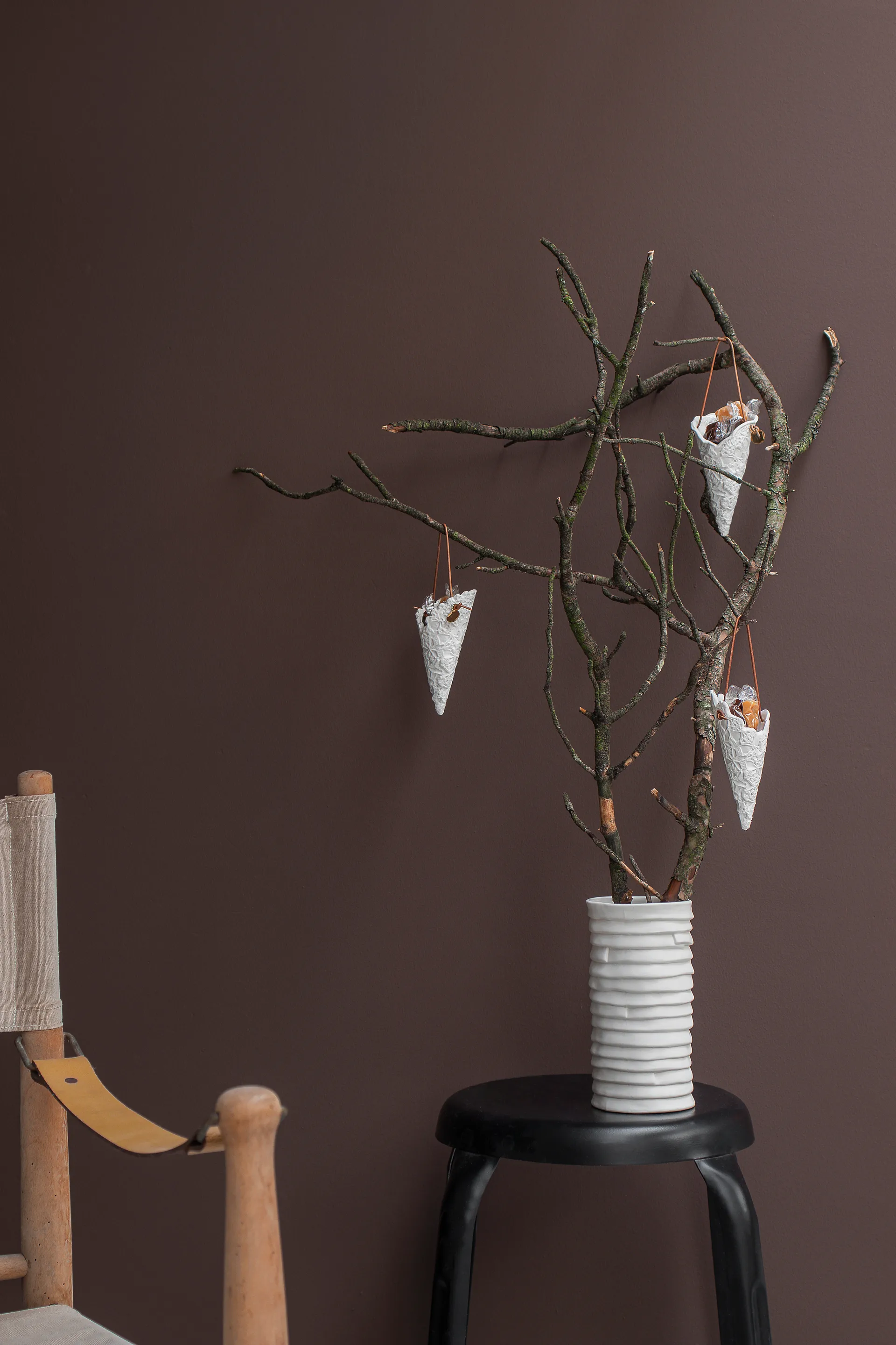 Lace joulupussi 2 kpl, Off-white Mette Ditmer