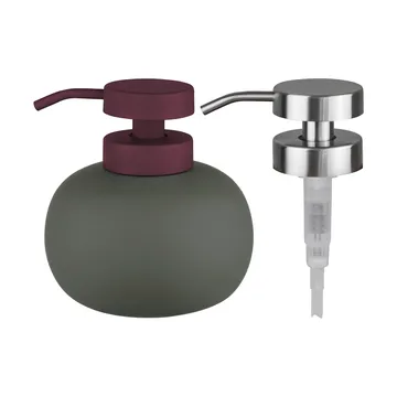 Lotus play saippuapumppu matala, sis. 2 pumppukantta - Tummanoliivinvihreä - Mette Ditmer