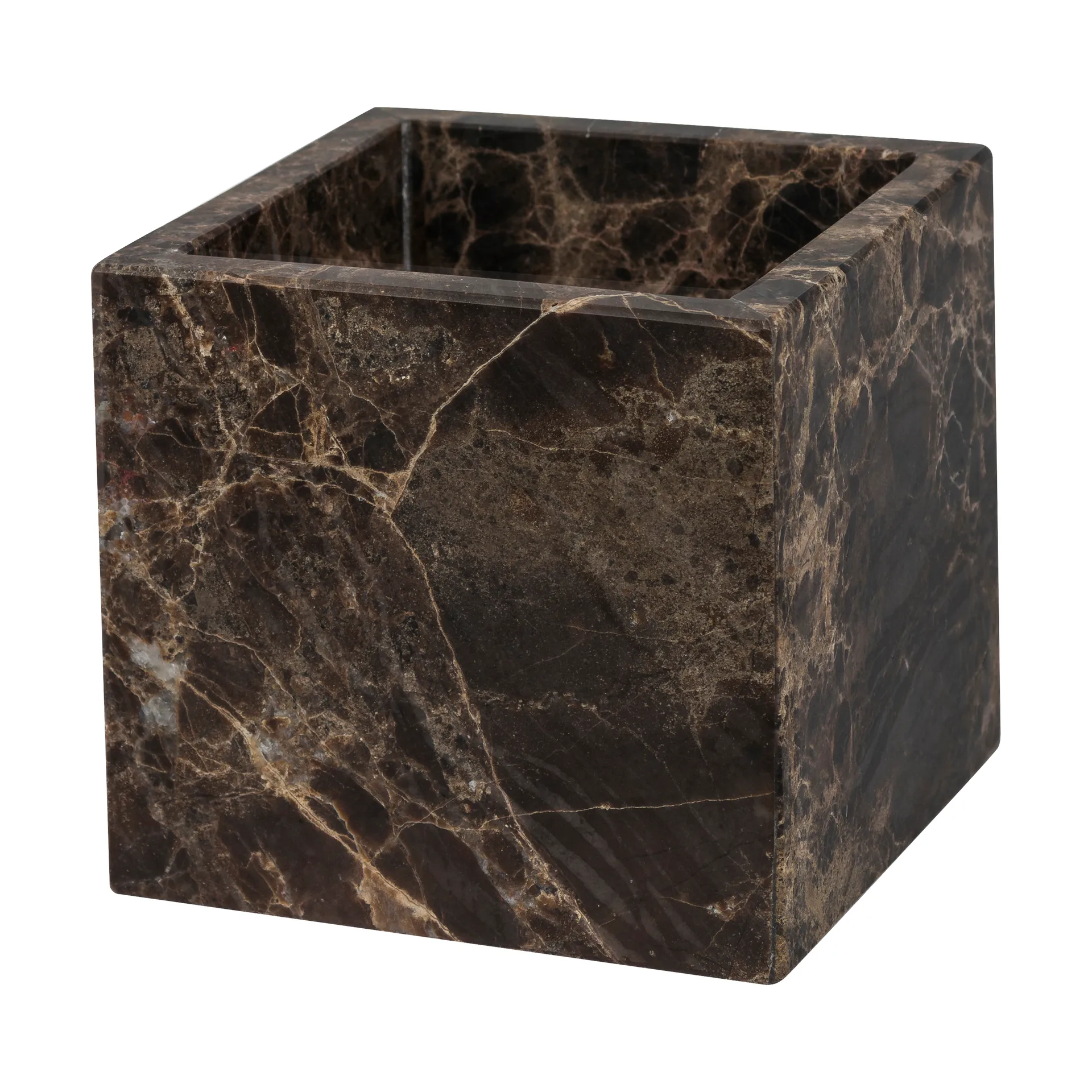 Marble kuutio 8,5x8,5 cm, Brown Mette Ditmer