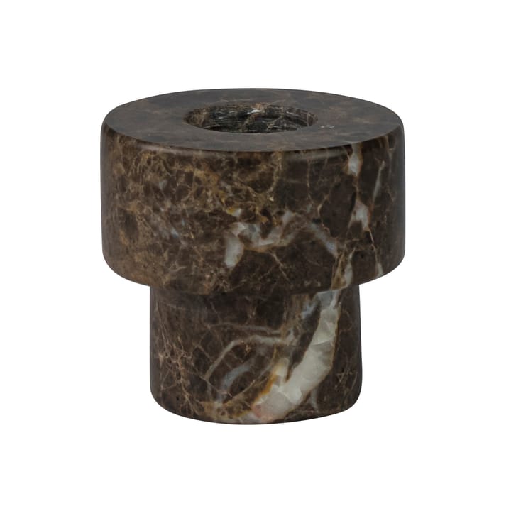 Marble kynttilänjalka 5 cm - Ruskea - Mette Ditmer