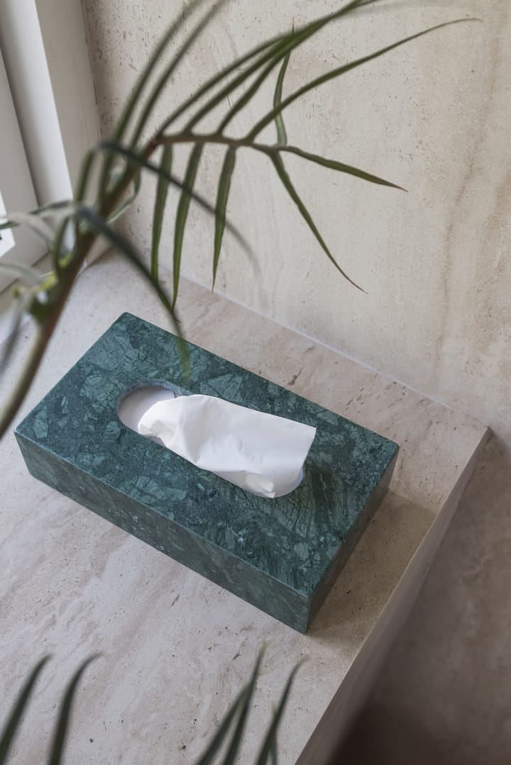 Marble nenäliinalaatikko 14x25,5 cm, Tummametsä Mette Ditmer