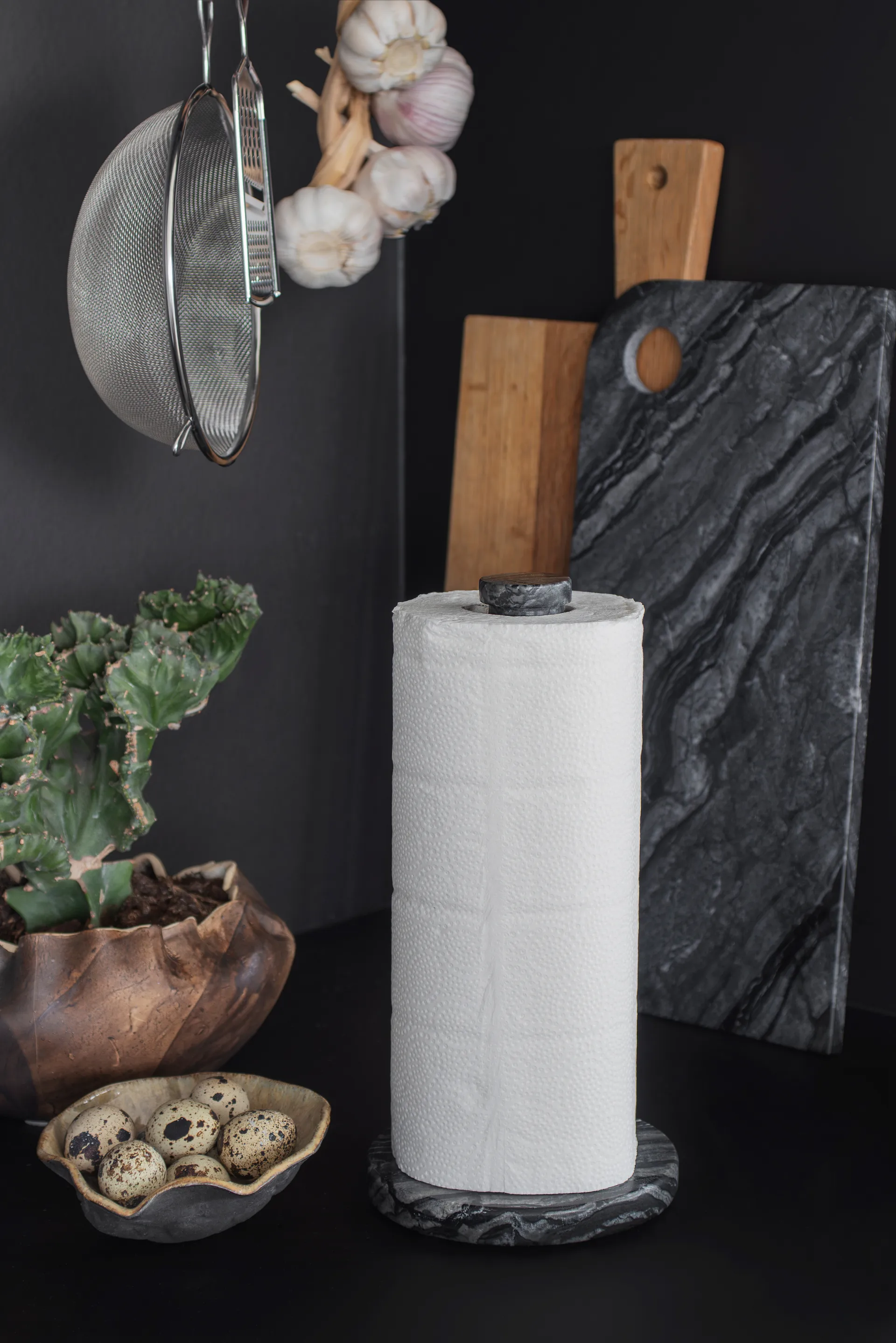 Marble talouspaperiteline, Black-grey Mette Ditmer