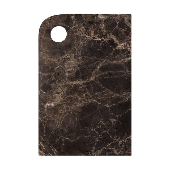 Marble tarjotin medium 20x30 cm - Brown - Mette Ditmer