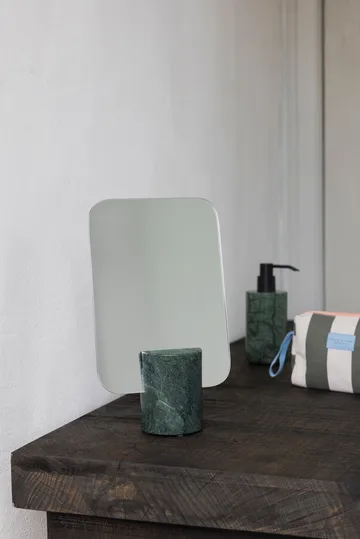 Marmorinen pöytäpeili - Dark forest, 30 cm - Mette Ditmer