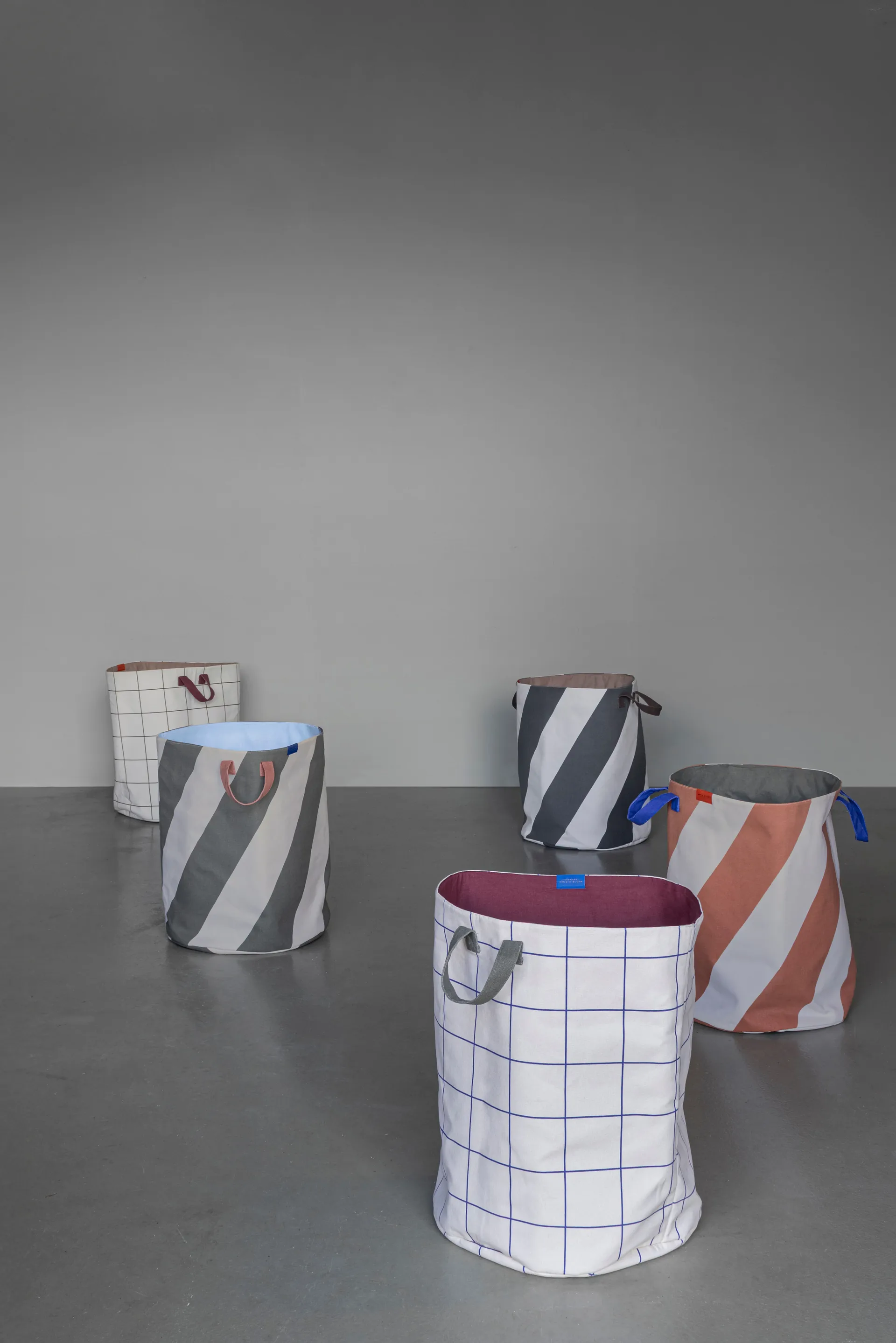 Mesh pyykkikori Ø40x50 cm, Ruskea off-white Mette Ditmer