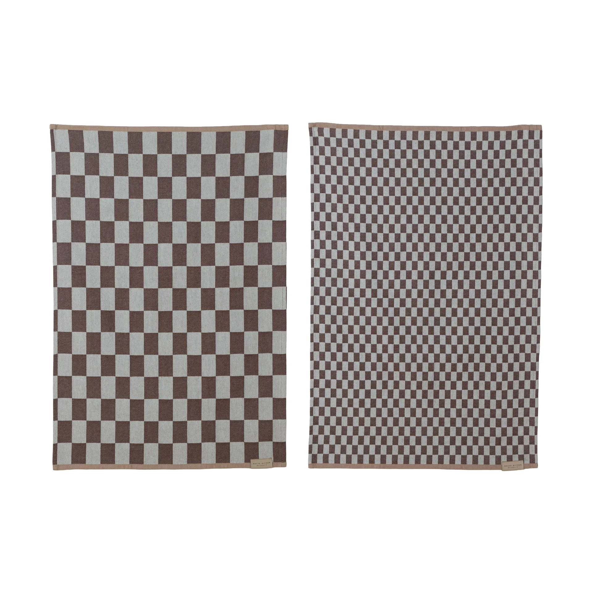 Mini-Max keittiöpyyhe 2-pack, Brown (ruskea), 50x70 cm Mette Ditmer