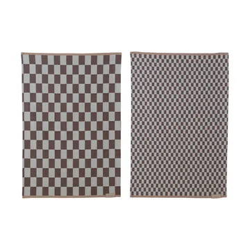Mini-Max keittiöpyyhe 2-pack - Brown (ruskea), 50x70 cm - Mette Ditmer