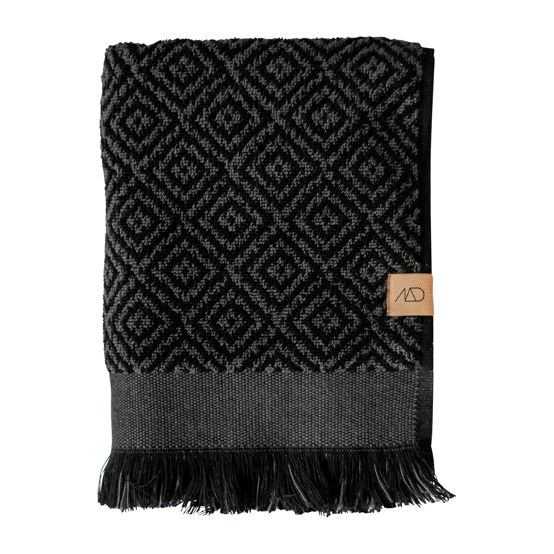 Morocco käsipyyhe 70 x 135 cm, Black-grey Mette Ditmer