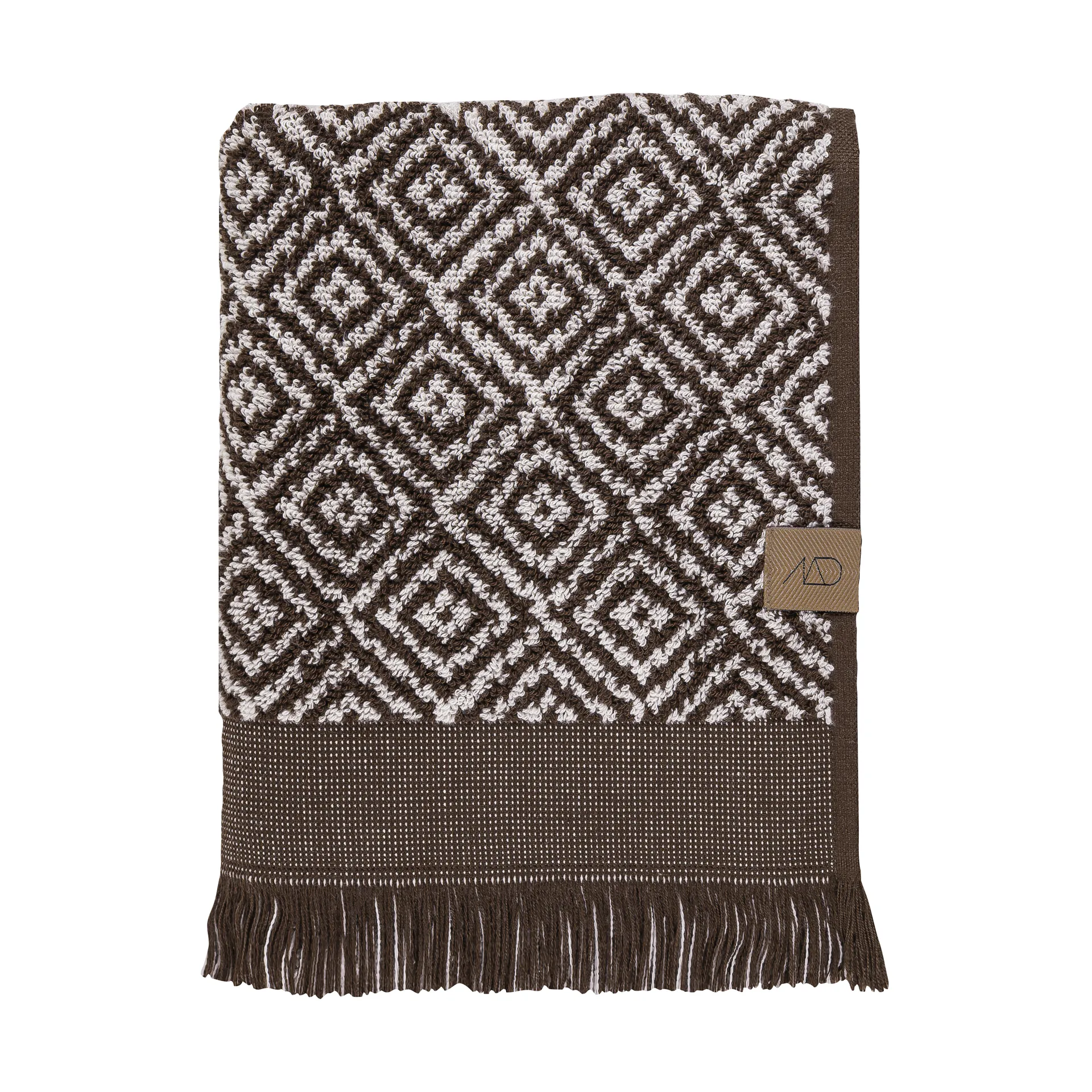 Morocco käsipyyhe 70 x 135 cm, Suklaa-off-white Mette Ditmer
