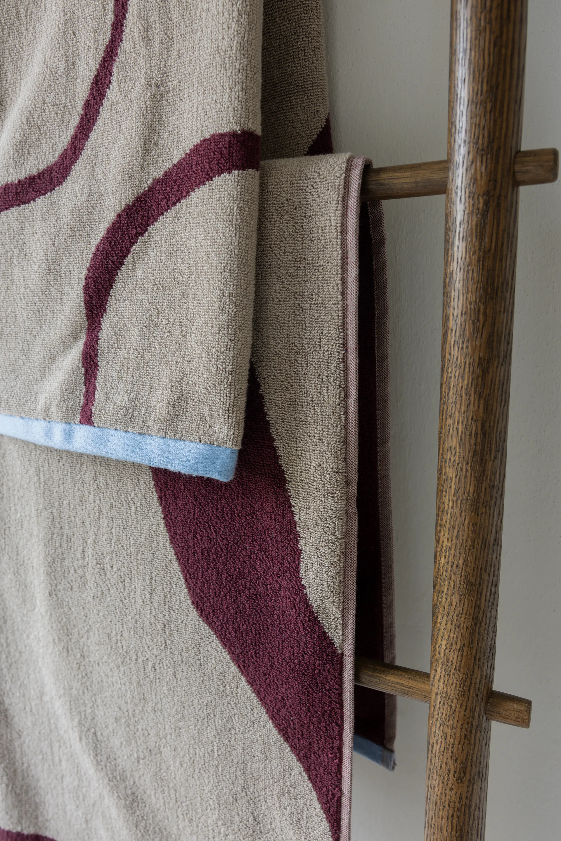 Nova Arte kylpypyyhe 70x133 cm, Wine-sand Mette Ditmer
