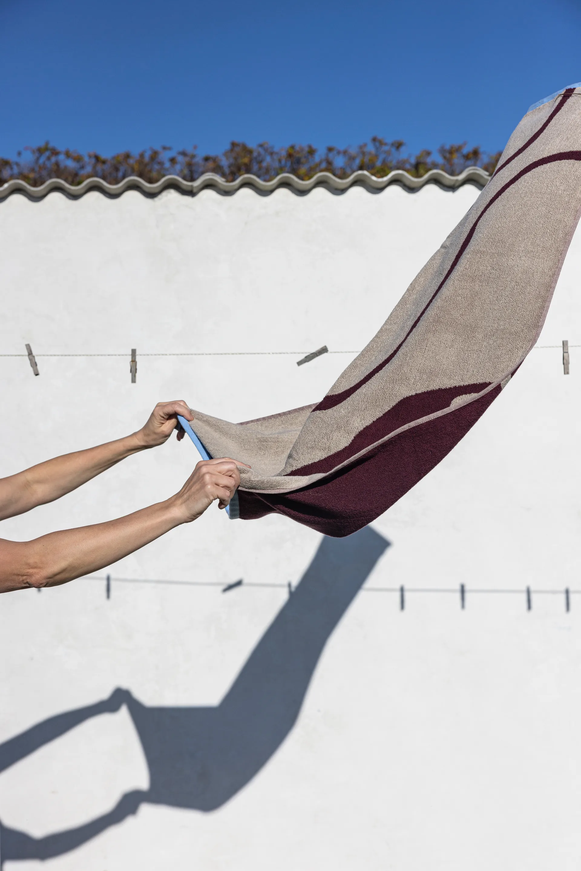 Nova Arte kylpypyyhe 70x133 cm, Wine-sand Mette Ditmer