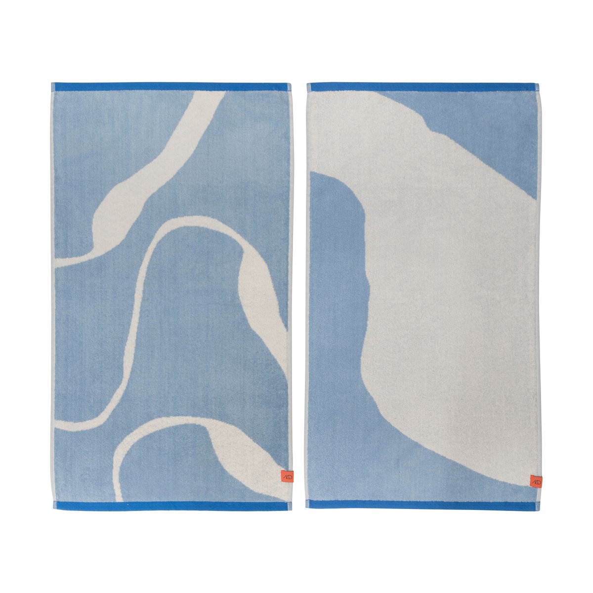 Mette Ditmer Nova Arte pyyhe 50x90 cm 2 kpl Light blue-off-white