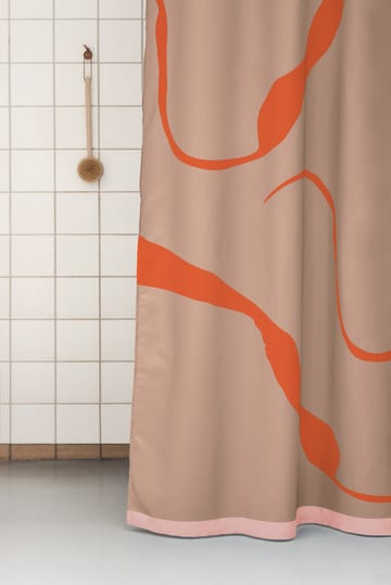 Nova Arte suihkuverho 150x200 cm - Latte-orange - Mette Ditmer