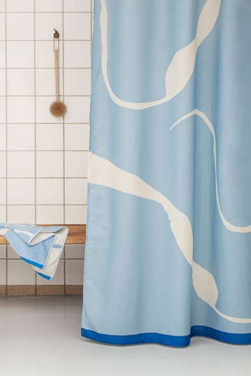 Nova Arte suihkuverho 150x200 cm - Light blue-off-white - Mette Ditmer