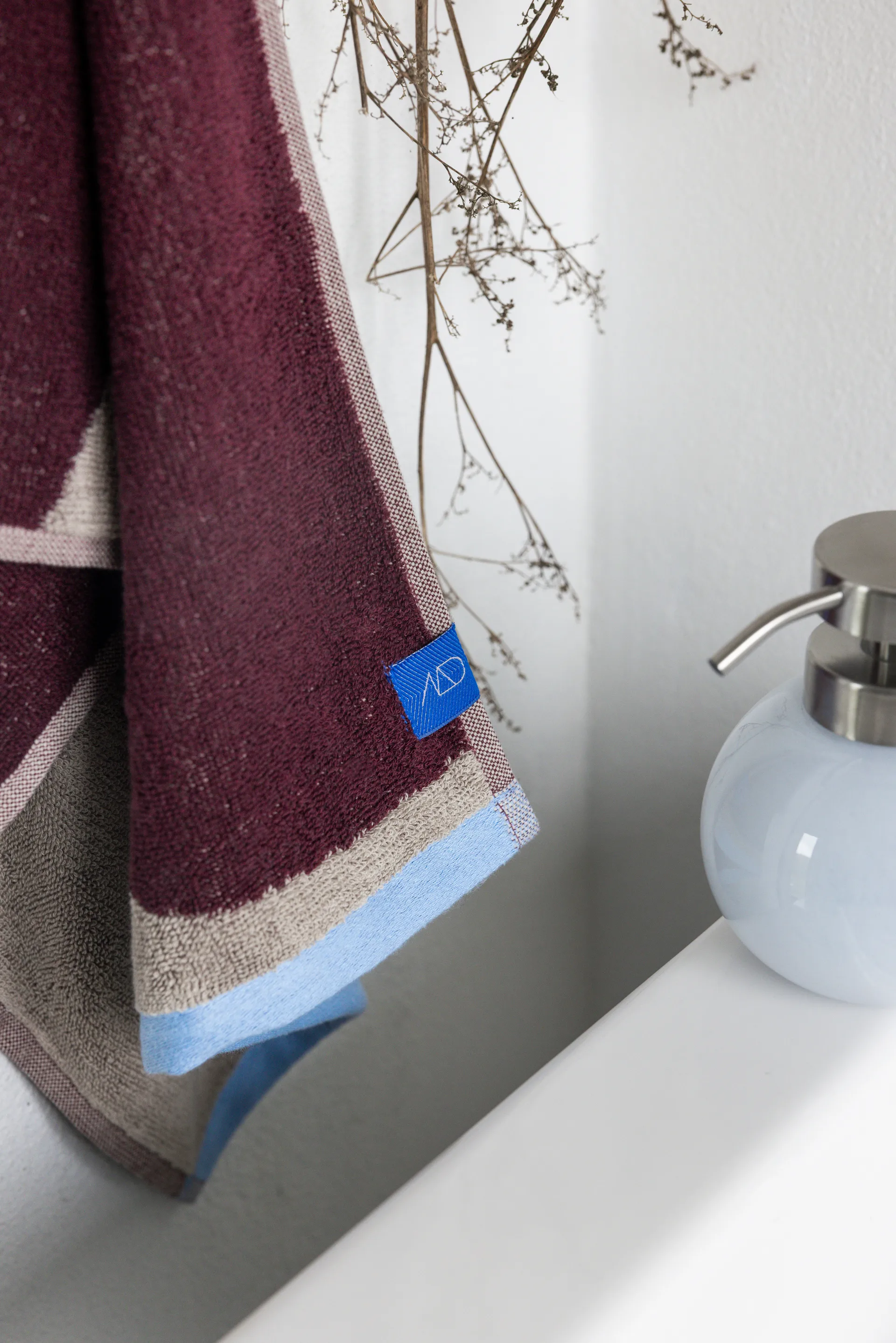 Nova Arte vieraspyyhe 40x55 cm 2 kpl, Wine-sand Mette Ditmer