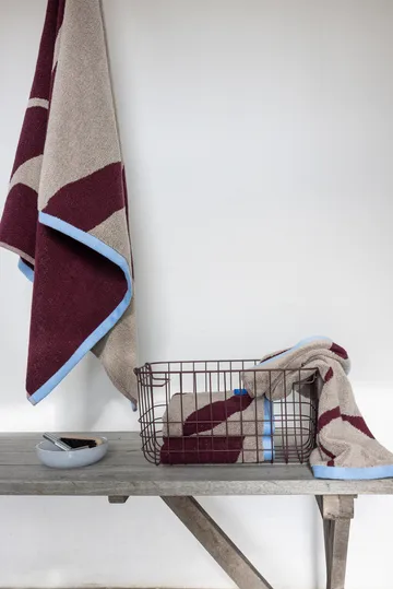 Nova Arte vieraspyyhe 40x55 cm 2 kpl - Wine-sand - Mette Ditmer