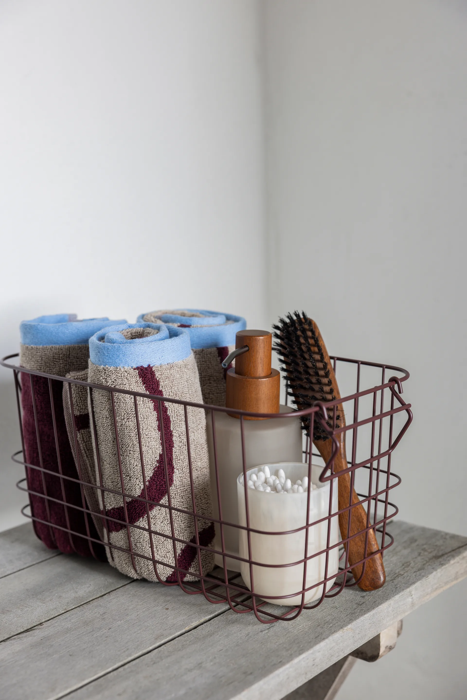 Nova Arte vieraspyyhe 40x55 cm 2 kpl, Wine-sand Mette Ditmer