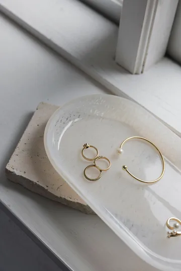 Opal tarjotin - Pellava, 14×25,5 cm - Mette Ditmer